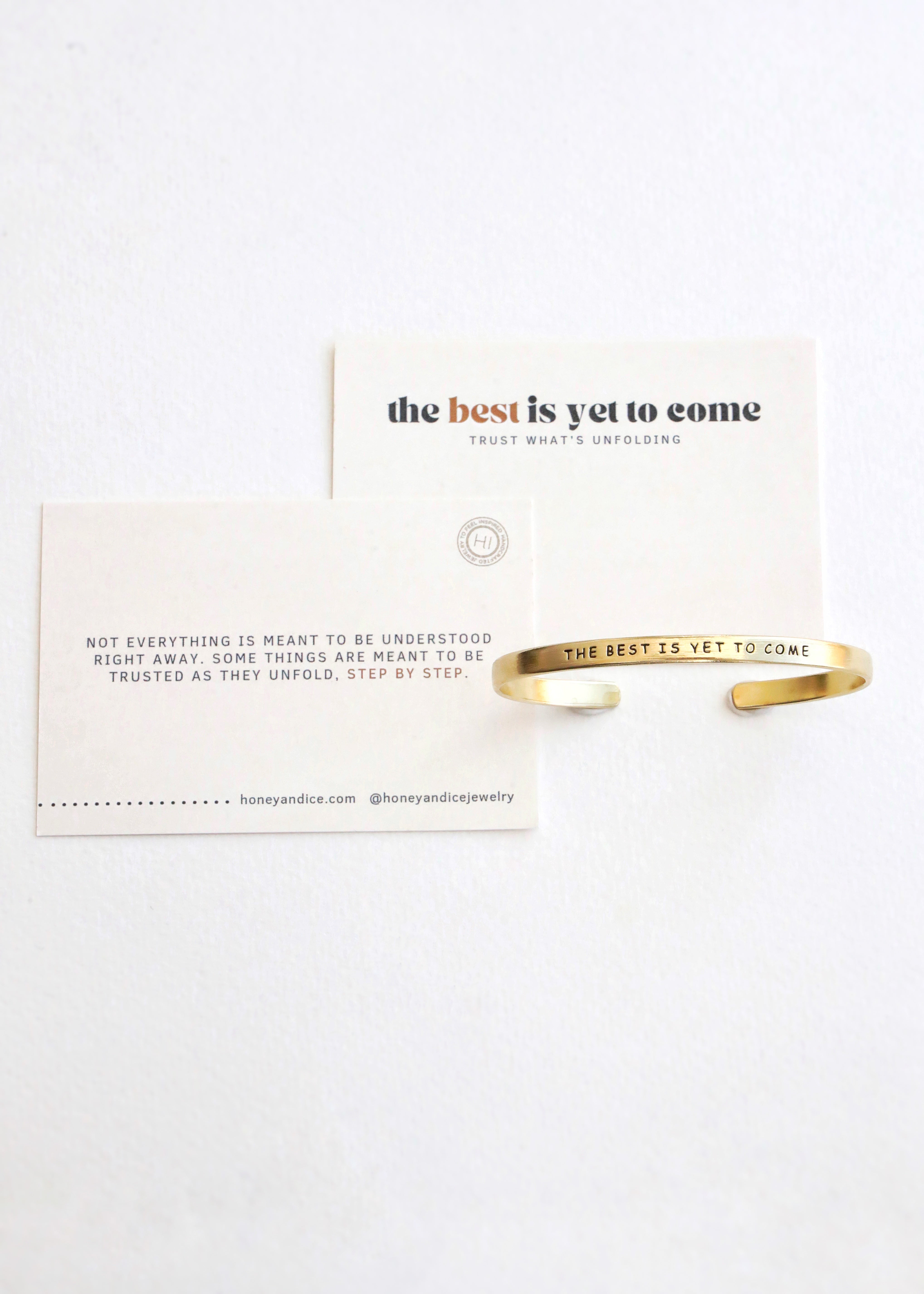 The Best is Yet to Come Cuff Bracelet
