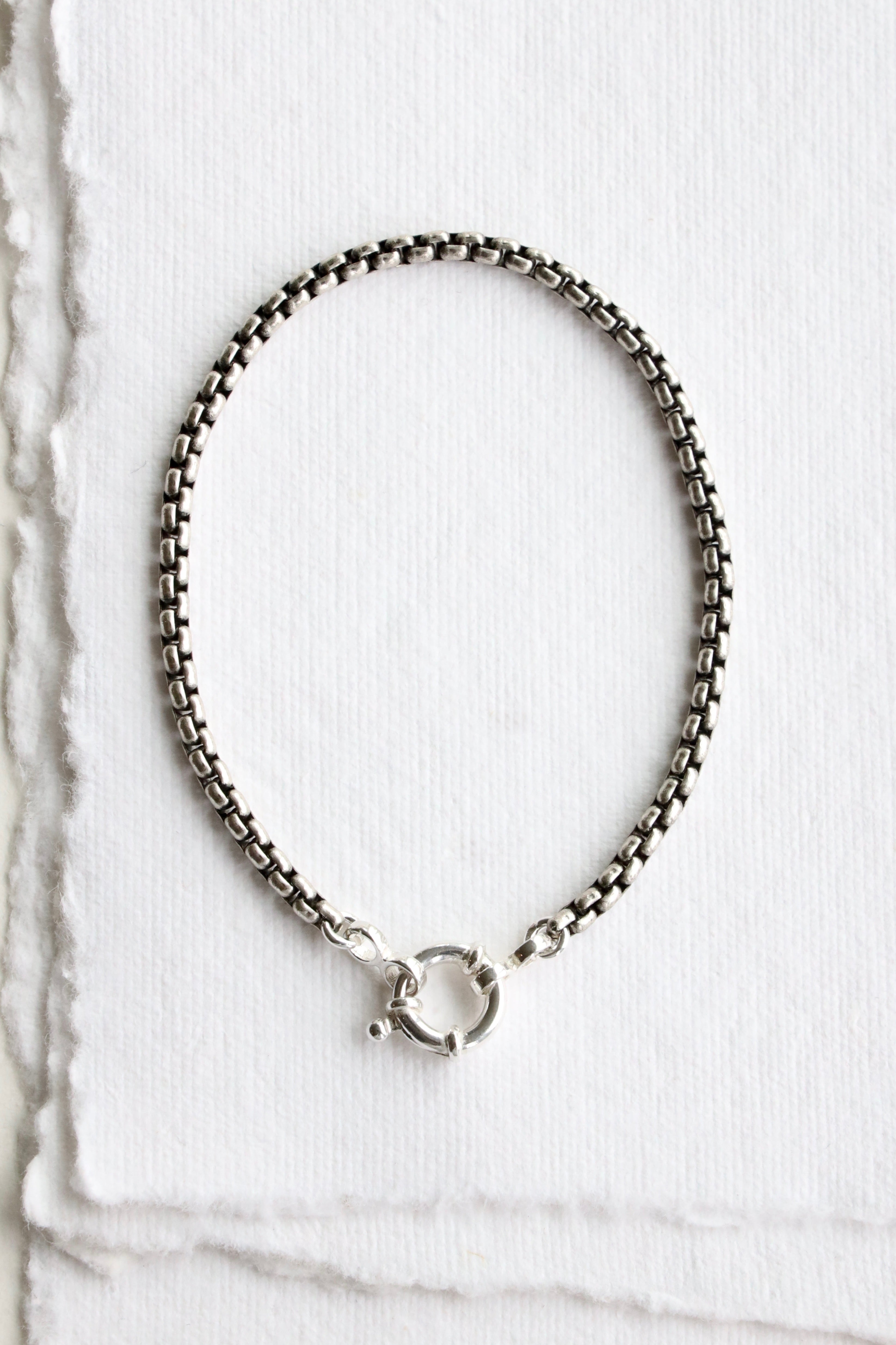 Simple Silver Bracelet – Honey + Ice
