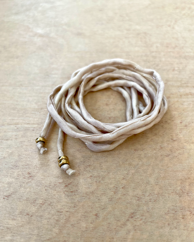 Wrap Silk Bracelet Honey Ice - Main Image